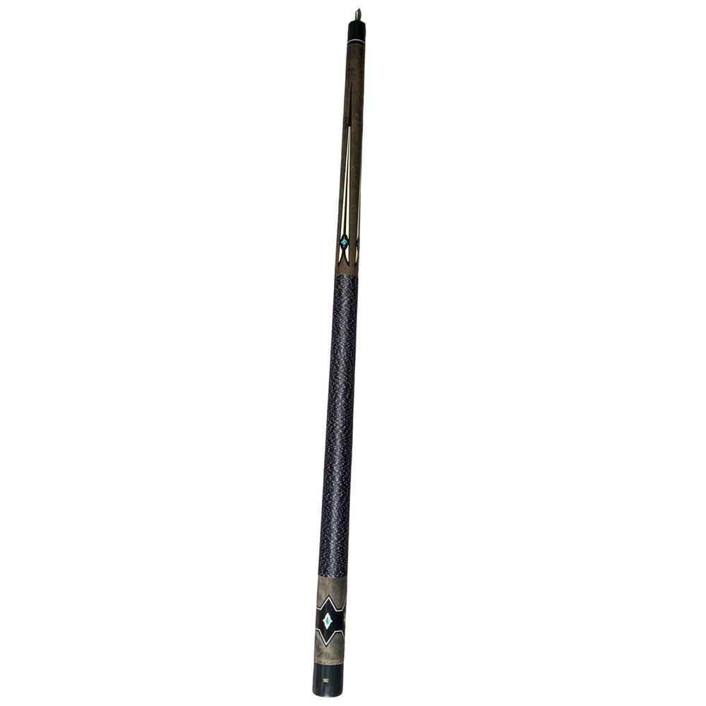 Rage RG-502 Pool Cue Butt Only Wood Grain Turquoise Diamond Inlay 5/16x18 Joint